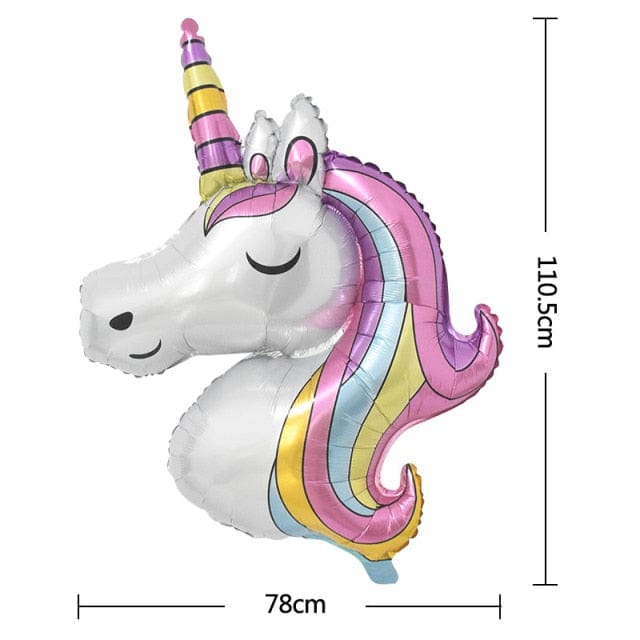 1Set Rainbow Unicorn Balloon Decorations
