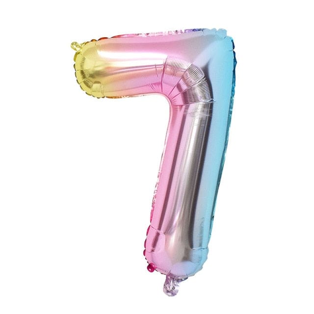 1Set Rainbow Unicorn Balloon Decorations