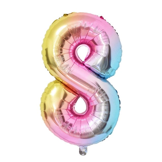 1Set Rainbow Unicorn Balloon Decorations