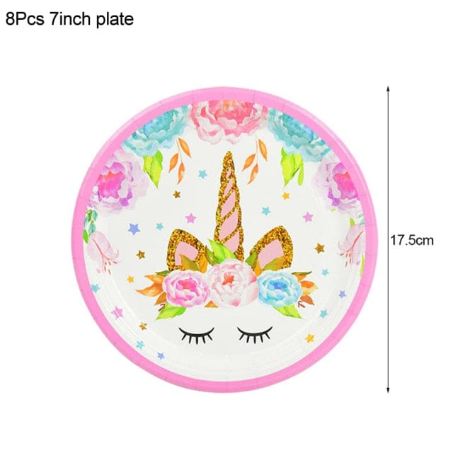 1Set Rainbow Unicorn Balloon Decorations