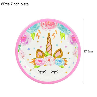 1Set Rainbow Unicorn Balloon Decorations