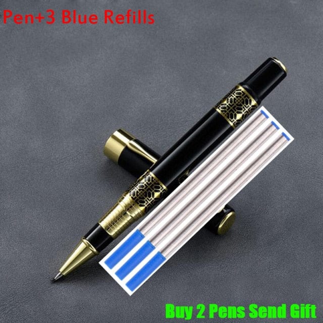 High Quality Full Metal Brand Roller Ballpoint Pen Office Executive Business Men Writing Pen Buy 2 Send Gift