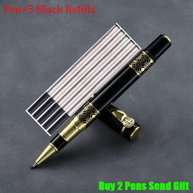 High Quality Full Metal Brand Roller Ballpoint Pen Office Executive Business Men Writing Pen Buy 2 Send Gift