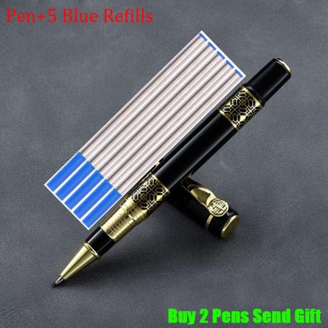 High Quality Full Metal Brand Roller Ballpoint Pen Office Executive Business Men Writing Pen Buy 2 Send Gift