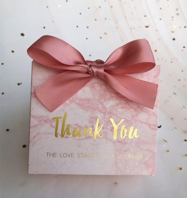 New Pink Mini Marble Gift Bag Wedding Favours Gift Box For Party Baby Shower Paper Chocolate Boxes Christmas Package candy Boxes