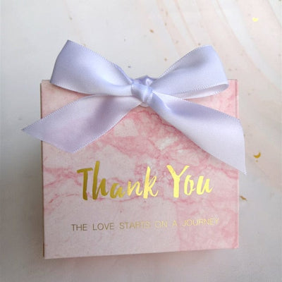New Pink Mini Marble Gift Bag Wedding Favours Gift Box For Party Baby Shower Paper Chocolate Boxes Christmas Package candy Boxes