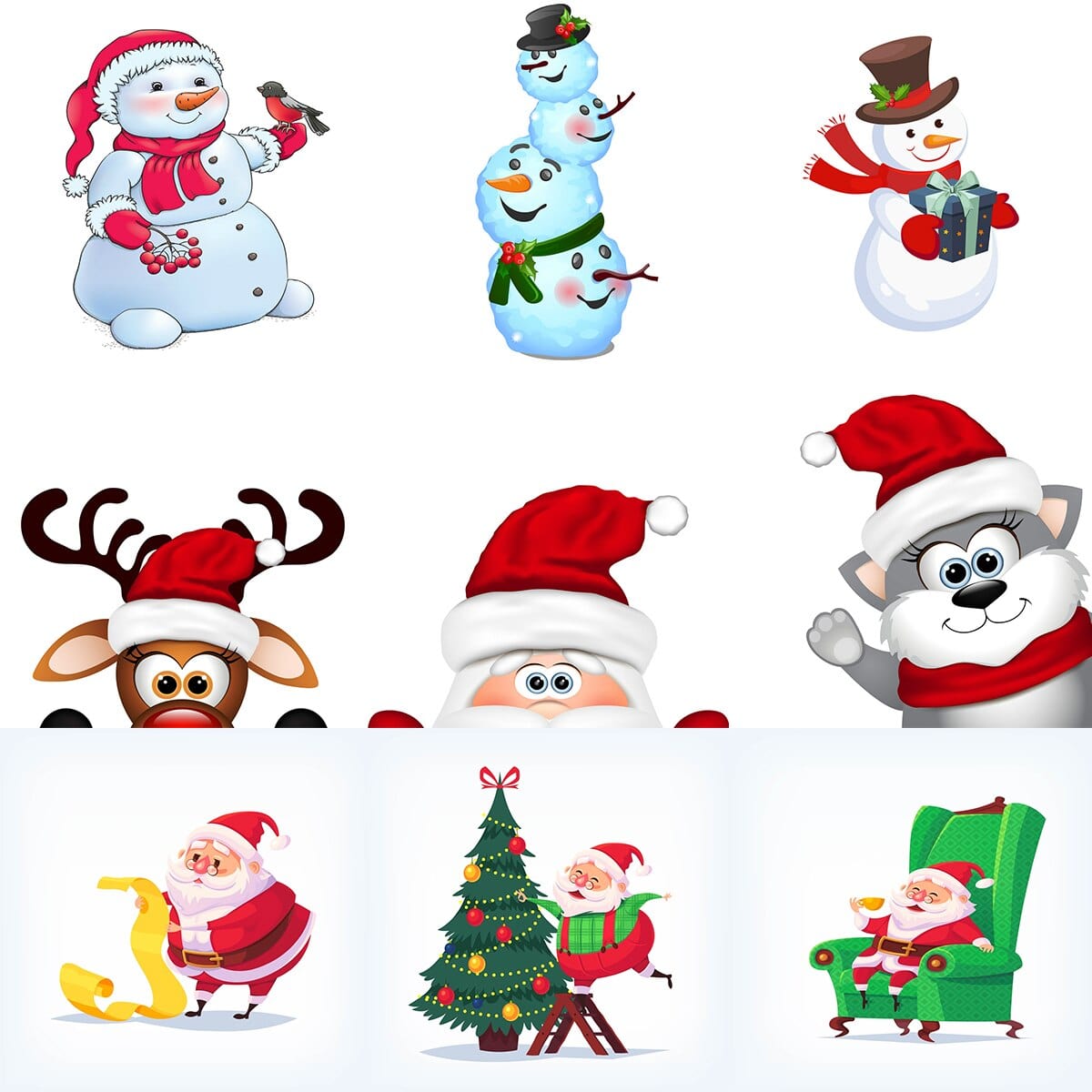 Christmas reindeer Set Paper