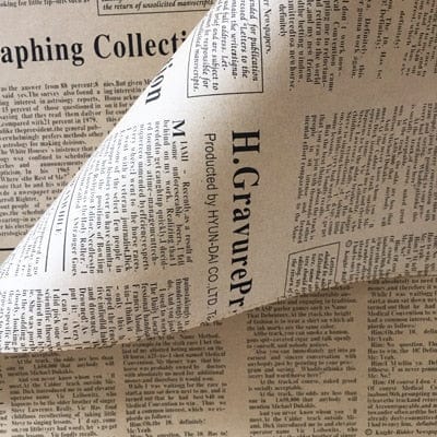 News-paper for Wrapping Flower Packing Paper Flower Wrapping Paper Gift Wrapping Package Tissue Paper