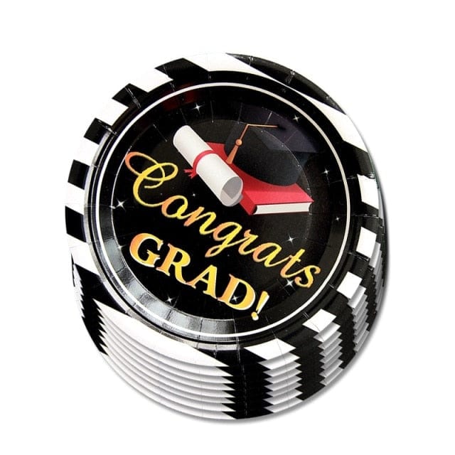 Graduation Season Holiday Party Disposable Tableware Supplies Show Paper Plate Cup Paper Towel BAG